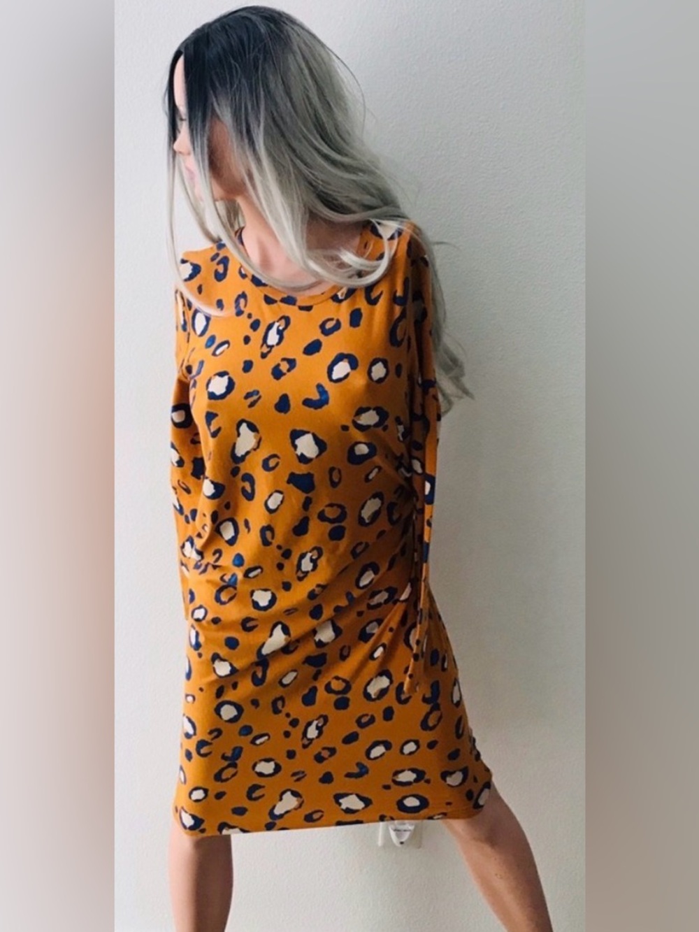 3.1 PHILLIP LIM x Target Ruched LEOPARD Dress  M